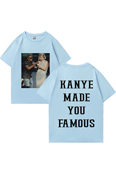 Drippy Tricou vintage Kanye West - Bărbat faimos Haine casual largi pentru fe...