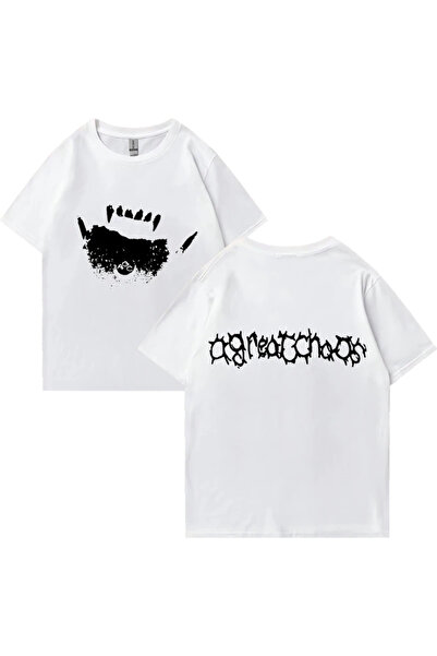 Drippy Ken Carson AGC - Tricou unisex X Vamp, model Real Hate, bumbac, stil hip hop streetwear, supradimensionat