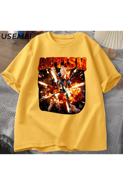 Drippy Meme majica sa motivom autizma, nervnog skeleta za muškarce i žene - u...