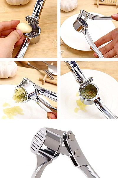 Ekostem Metal Garlic Press - Stainless and Crusher
