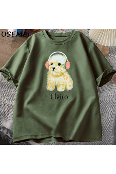 Drippy Clairo Puppy Dog Sa deznom T-shirt - Slušalice Slatka mačka roba, Y2k ...