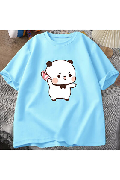 Drippy Tricou drăguț Bubu Throw Flip-Flop pentru bărbați și femei - bumbac, i...