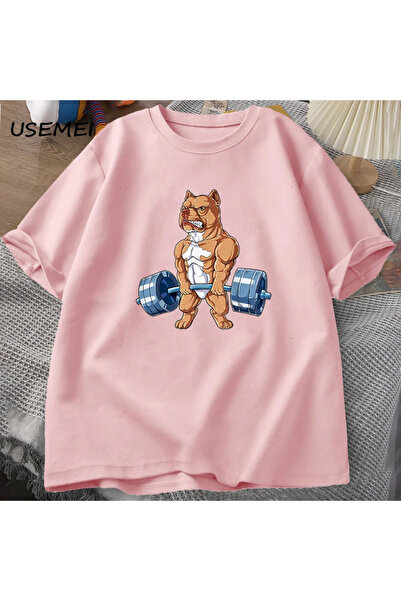 Drippy Muški sportovi T-shirt - Dizanje tegova Pit Bull, Smiješno dizanje mrt...