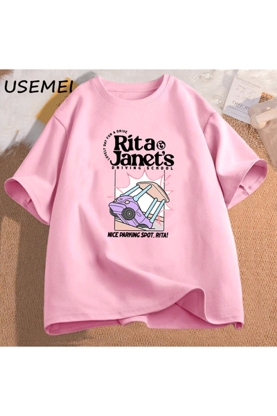 Drippy Чоловіча комічна футболка Rita і Janet - з малюнком «Школа водіння», футболка «Назад до школи»