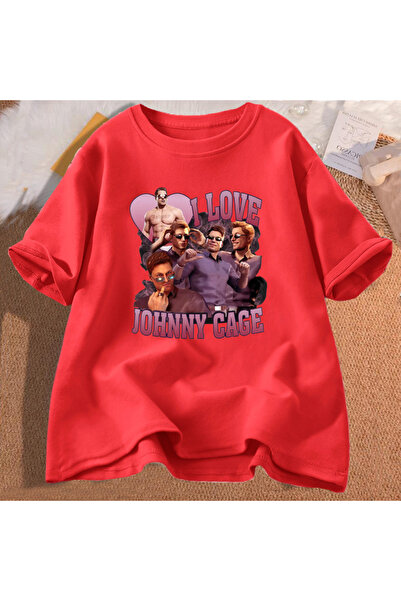 Drippy Johnny Cage Štampano Muška T-shirt - Pamuk, kratki rukav, dizajn video...