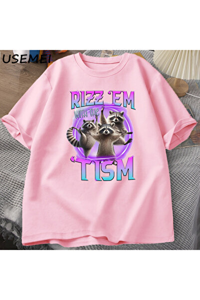 Drippy Raccoon Rizz Em Tism - Trash Panda Sa deznom Muška majica sa šaljivim ...