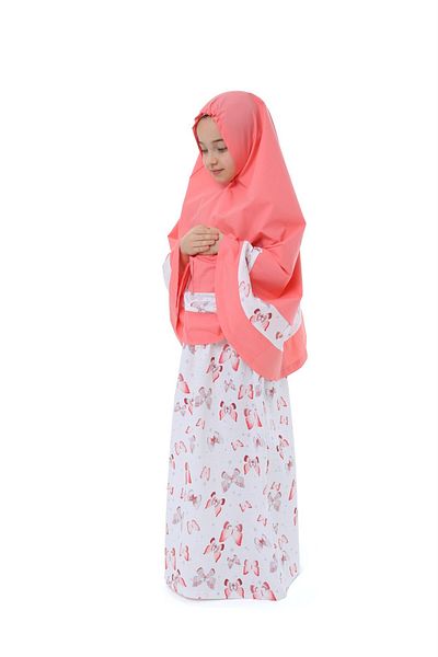 elanesa Girl's Prayer Dress Skirt Butterfly Printed 927