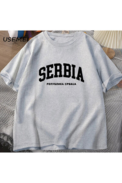 Drippy Republika Srbija Muška T-shirt - Pamuk, kratki rukav, Harajuku unisex ...
