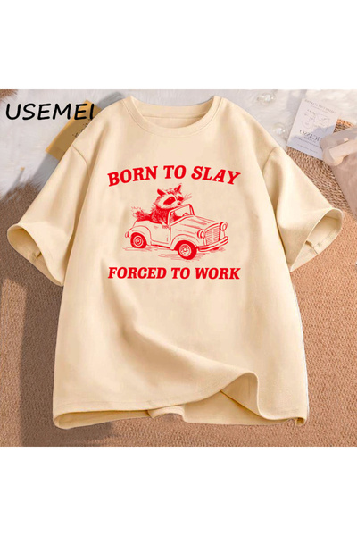 Drippy Retro Panda Sa deznom Rođen da ubija T-shirt - Posao je predugačak, sm...