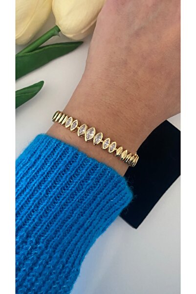 XUPING JEWELRY Xupıng سوار صناعة المجوهرات موديل اللوز المرصع بالأحجار مقاس 1...