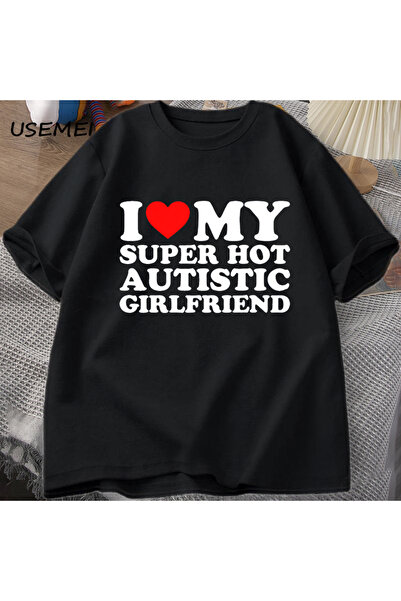 Drippy Ja sam moja super zgodna devojka autistička T-shirt muškarci leto Pamu...