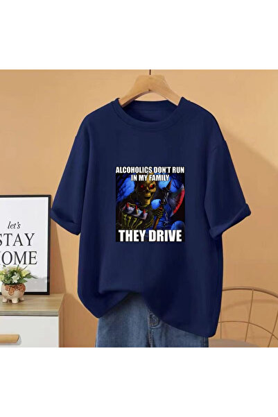 Drippy Alkoholičari - Unisex Cool Skeleton Meme T-shirt, Vruća Prodaja Bez Tr...