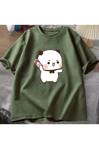 Drippy Tricou drăguț Bubu Throw Flip-Flop pentru bărbați și femei - bumbac, i...