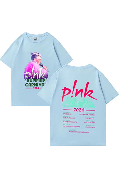 Drippy P!nk grafička ružičasta majica za pevačicu na letnji karneval - 100% P...