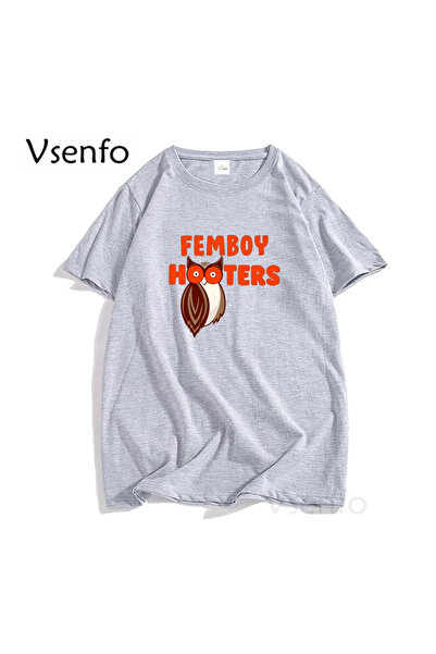 Drippy Hooters Original Owl T-shirt - Opuštena grafika kratkih rukava za mušk...