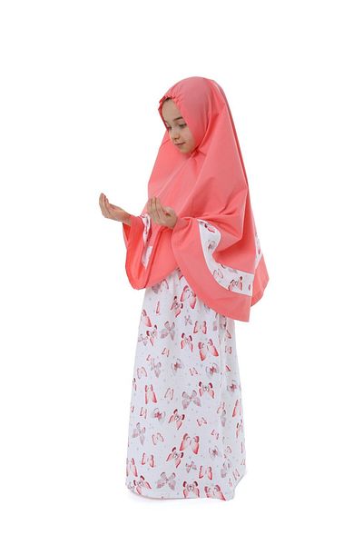 elanesa Girl's Prayer Dress Skirt Butterfly Printed 927