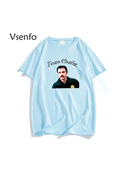 Drippy Футболка Charlie Baba Kuğu - Сутінки Бавовняна футболка Bella з коротк...