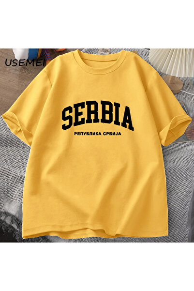 Drippy Republika Srbija Muška T-shirt - Pamuk, kratki rukav, Harajuku unisex ...