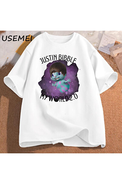 Drippy Justin Bibble grafička majica za muškarce Pamuk T-shirt - High Ka Štam...