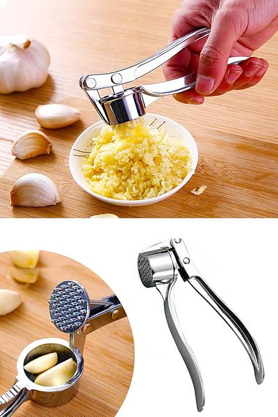 Ekostem Metal Garlic Press - Stainless and Crusher