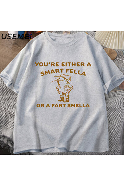 Drippy Pametna žena sa detaljima retro crtanog filma T-shirt - Čudan model ka...