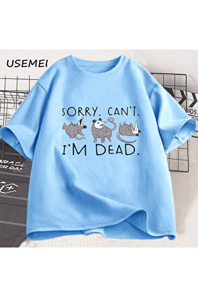 Drippy Possum Šareni Muškarci i Žene T-shirt - Izvini, Ja Sam Mrtav Oposum Lj...