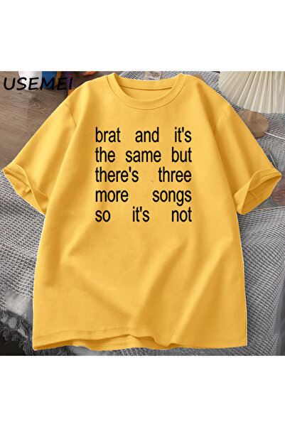 Drippy Charli XCX Brat і It S Принт Культурна Класична Бавовняна Футболка - Ж...