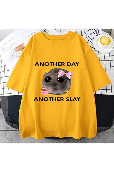 Drippy Хамстер Слей Сладко графично тениска - мъжка и дамска памучна печат