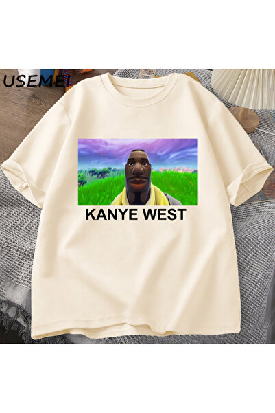 Drippy Kanye West meme majica za muškarce i žene, grafička majica u hip hop s...
