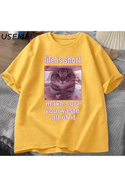 Drippy Tricouri grafice pentru bărbați - Tricou cu pisici Dank Memes