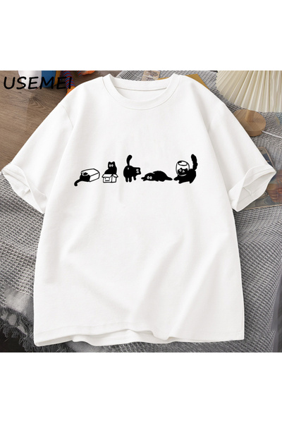 Drippy Muškarci - Five Souls mačka Majice T-shirt, kratkih rukava, smešne Pam...