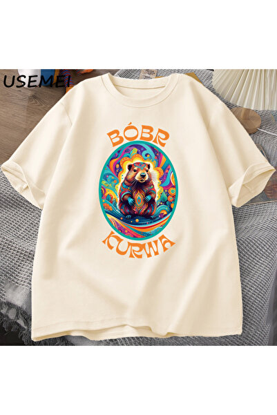 Drippy Gladiator Bóbr Kurwa T-shirt - za muškarce i žene, grafika Pobjede Rim...