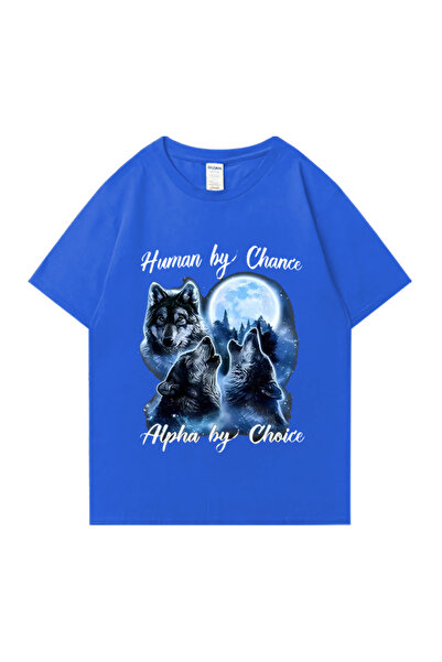 Drippy Alpha Choice Volf Graphic Hip Hop Vintage majica - moda kratkih rukava