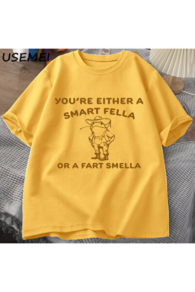 Drippy Pametna žena sa detaljima retro crtanog filma T-shirt - Čudan model ka...