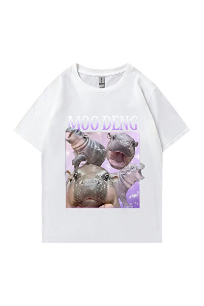 Drippy Moo Deng Pufnasta Svinja U Tajlandu Beba Smešni Meme T-shirt Muškarci ...