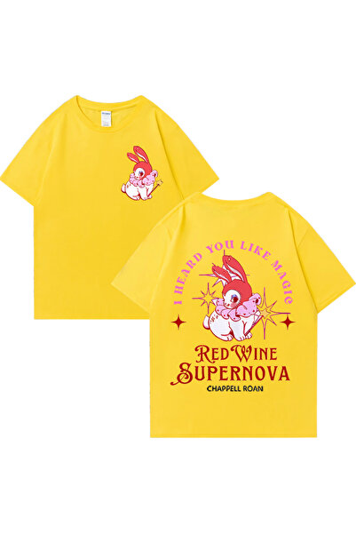 Drippy Чоловіча та жіноча футболка Chappell Roan Red Wine Supernova - Harajuk...