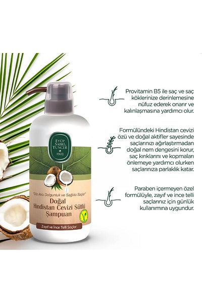 Eyüp Sabri Tuncer Buy 7 Get 6 Eyup Sabri Coconut Milk Shampoo and Rosie Gift