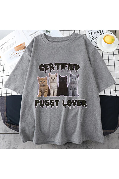 Drippy Tricou unisex cu grafică Meme Cat - Funny Certified, Kawaii Streetwear