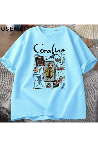 Drippy Coraline Halloween - Tricou Spooky Vintage pentru femei și bărbați, tr...