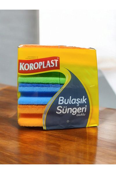 Koroplast 8-Groove Dishwasher Sponge