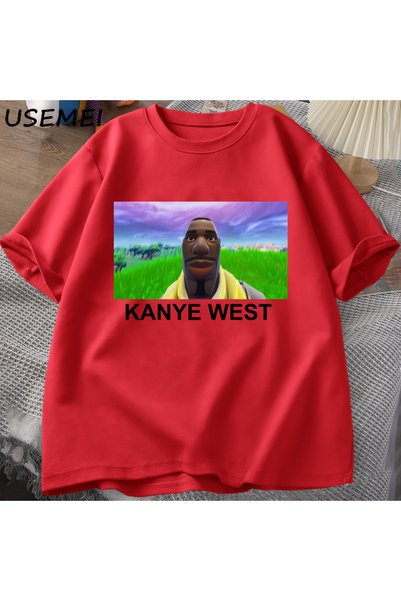 Drippy Kanye West meme majica za muškarce i žene, grafička majica u hip hop s...