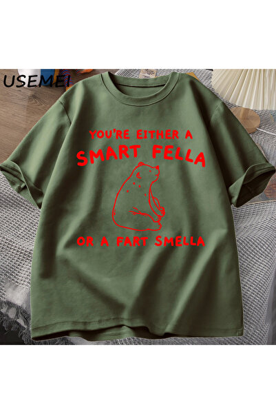 Drippy Retro crtani film T-shirt - Pametan čovek, Pamuk čudan medved, muški i...