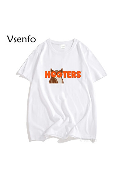 Drippy Hooters Original Owl T-shirt - Opuštena grafika kratkih rukava za mušk...