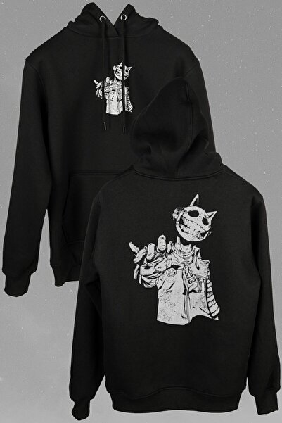 Kendim Seçtim Unisex Jester J Smile Venom Gothic Maske Štampano Dukserica - S...