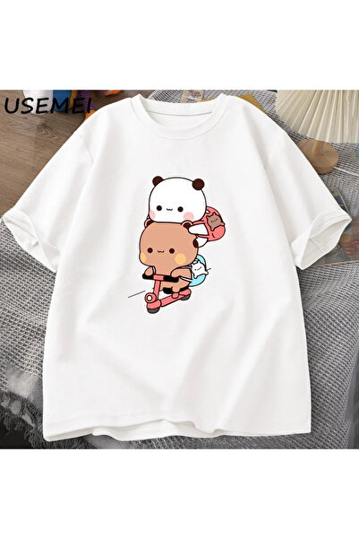Drippy Panda i medved Brownie, smešno za muškarce D Sa deznom Vožnja bicikla ...