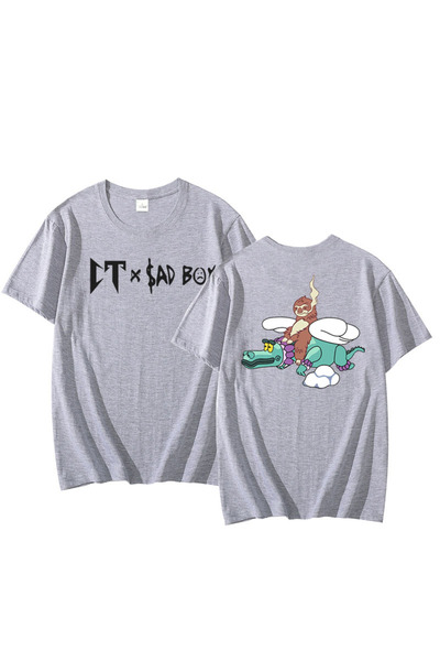 Drippy CT Sad Boyz Junior H - Pamuk majica sa grafikom zmaja za muškarce i žene