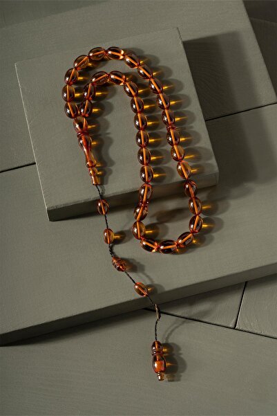 TESBİHKENTİ Furkan Rose semnătură ceai culoare foc chihlimbar mărgele de rugă...