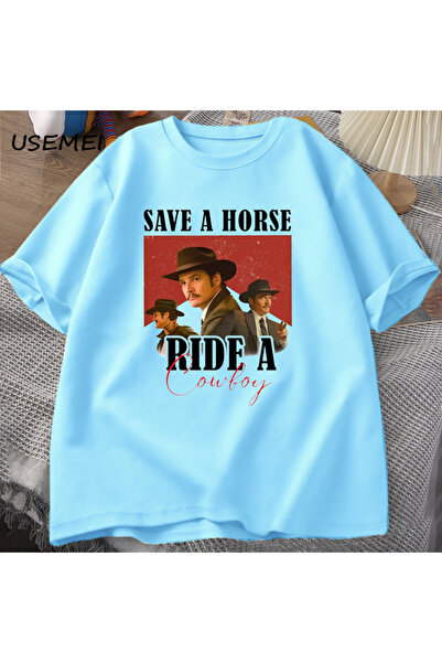 Drippy Pedro Pascal grafika T-shirt - Kauboj Sa deznom, tematska majica o Pab...