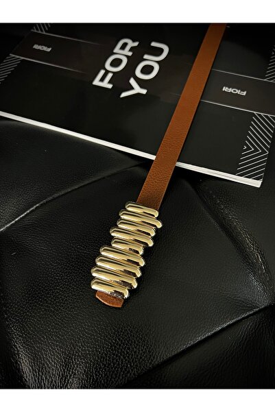 Fiori Design Stick cataramă centură subtire damă, centură palton, centură căm...