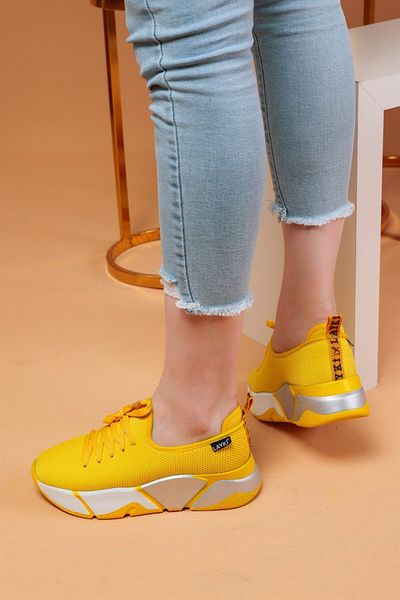 layki Αθλητικά παπούτσια Popi Yellow Colored